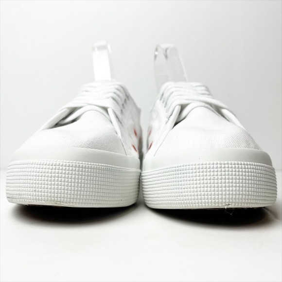 Superga X Chicas Latina Embroidered Sneakes 8 white canvas platform cactus shoes - Picture 2 of 12